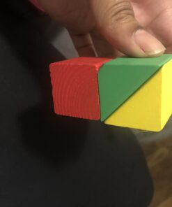 Melissa & Doug Wooden Building Set - 100 Blocks in 4 Colors and 9 Shapes 100-Piece 44 512jMaSlM2L 1