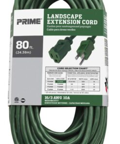 Prime Wire & Cable EC880633 80-Foot 16/3 SJTW Lawn and Garden Outdoor Extension Cord, Green 6 512uKEqfjL