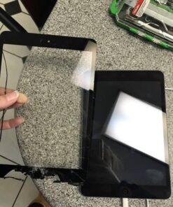 Mimi Replacement Screen for Black iPad Mini Touch Screen Digitizer IC Chip Home Button and Flex Cable Assembly 6 512uWt26q1L