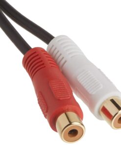 C2G Legrand RCA Male to RCA Female Signal Splitter Cable, Black RCA to RCA Splitter, 6 Inch Audio Stereo Y-Cable, 26 AWG Audio Signal Converter Cable, 1 Count, C2G 03177 0.5 Feet 6 512wkHDq3DL