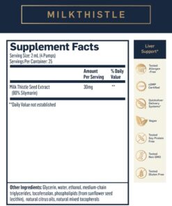 Quicksilver Scientific Nanoemulsified Milk Thistle - Silymarin Liquid with Liposome Delivery System - Immune, Detox + Liver Cleanse Support (1.7oz / 50ml) 14 5130WASozwL