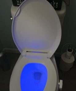 LumiLux Toilet Light with Motion Detection Sensor - 16-Color LED Bathroom Toilet Bowl Light (White) 1 Pack 35 51333BrpSNL