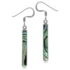 Silvershake Stone Inlay White Gold Plated or 18K Gold Plated 925 Sterling Silver Long Stick Dangle Hook Earrings Jewelry for Women Abalone Paua Shell 9 5133cBzdz6L