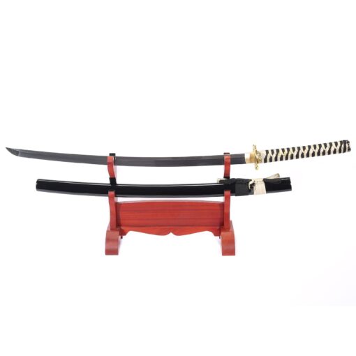 siwode Katana Handmade Full Tang Sharp, Alloy Golden Dragon Tsuba Japanese Samurai Sword High Carbon Steel 1060, 40-Inch Golden-No-BoHi