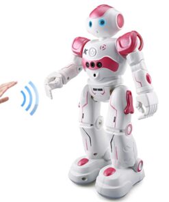 WEECOC RC Robot Toys Gesture Sensing Smart Robot Toy for Girls Can Singing Dancing Speaking Christmas Birthday Gift (Pink) 16 513AxiFowuL