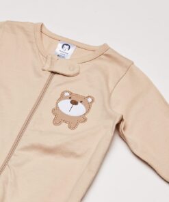 Gerber Baby Girls' 2-Pack Sleep 'N Play 0-3 Months Brown Bear Friends 8 513F6gKYObL