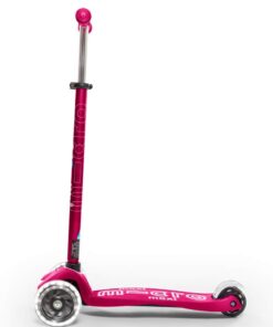 Micro Kickboard - Maxi Deluxe LED - Three Wheeled, Lean-to-Steer Swiss-Designed Micro Scooter for Kids with Motion-Activated Light-Up Wheels for Ages 5-12 Pink 10 513FjCVyN0L