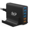 Key Power Quick Charge 3.0 Wall Charger, 60W 6-Port USB Fast Charger Desktop Charging Station for iPhone/PRO MAX/XS Max/XR/X/8/7/Plus, iPad Pro/Air 2/Mini, Galaxy S10/S9/S8/S7/Plus HTC and More 33 513GnoQiE1L