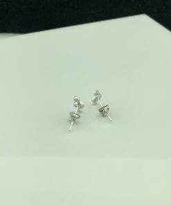 Sterling Silver G-clef Music Note Stud Earrings - 0.43in 13 513LAgw6DEL