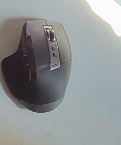 Rapoo Bluetooth Wireless Mouse, 4 Adjustable DPI Rechargeable , Multi-Device (3 Bluetooth+USB) Programmable Ergonomic Mouse with Side Roller, Laser Mouse for Laptop Desktop PC 57 513LN00FHKL