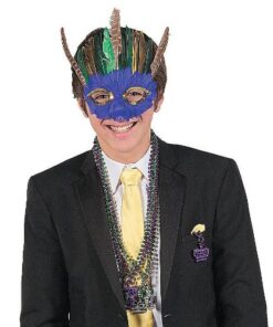 Alternative view of Fun Express Deluxe Feather Mask Assortment (1 Dozen)(Discontinued by manufacturer)