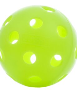 Pickleball Paddle | Rally Meister Beginner Pickle Ball Paddle | Wood Paddle with Comfort Cushion Grip & Safety Strap | USAPA Approved | Lightweight and Durable | Great Fun for All Ages 7 x 15.5" With Green Pickleballs 11 513MIgYWA7L