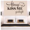 Wall Stickers,Ikevan Always Kiss Me Goodnight Wall Sticker PVC Decal Home Bedroom Living Room TV Setting Wall Sticker Romance Home Decoration 57x42cm 15 513N4IRLURL