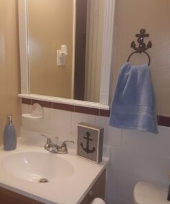 Pit Bull Nautical Anchor Rope Towel Rack 4" 24 513NuTbDtPL