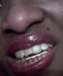 New Custom Fit 14k Gold Plated Hip Hop Teeth Grillz Caps Top & Bottom Grill Set 30 513SHQqVC L