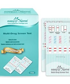 Easy@Home 5 Panel Instant Drug Test Kits - Testing Marijuana (THC), COC, OPI 2000, AMP, MET/mAMP- Urine Dip Drug Testing - #EDOAP-254-2 Pack 2 Count (Pack of 1) 15 513X8HYAUFL
