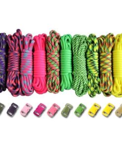 Alternative view of Paracord Planet 550lb Type III Paracord Combo Crafting Kits with Buckles Rainbow