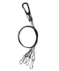Bayyee Rope Hanger Hanging Basket Plant Holders for Indoor and Outdoor LED Grow Light Aquarium Lighting Tank Lamp, Stainless Steel (16'' Black 1Pair) 9 513Zrnw10oL 1