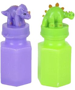 Kicko 12 Pcs Dinosaur Bubbles Bottles - Dinosaur Party Favor Bubbles for Birthday Parties, Party Favors for Kids 4-8 Multi Color Bubble Toys - Fun Party Toy for Kids 15 513bnZx2HjL