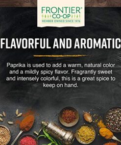 Frontier Co-op Organic Paprika, Ground, 1 Pound Bulk Bag 1 Pound (Pack of 1) 12 513dxku7fvL