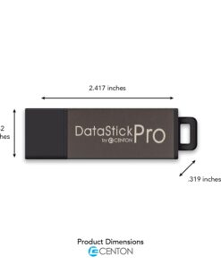 Centon DSP8GB10PK 10 x 8GB MultiPack DataStick Pro USB 2.0 Flash Drives (Grey) 9 513eQTAt26L