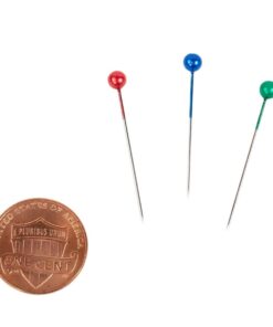 SINGER 07050 Pearlized Head Straight Pins, Size 20, 150-Count, Multicolor Size 20 150/Pkg 12 513f2ucADML