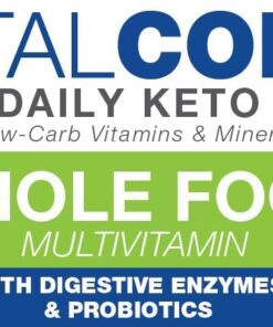 Power By Naturals Vital Core Daily Keto Vitamins - Whole-Food Keto Multivitamin for Women & Men | Supports Energy, Tiredness, and Keto Flu | with Digestive Enzyme & Probiotics | 90 Tablets 15 513g wvbroL