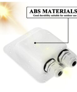 Alternative view of Link Solar Weatherproof ABS Solar Double Cable Entry Gland for All Cable Types 2mm² to 6mm² for Solar Project on Rv, Campervan, Boat 2mm² to 6mm² White