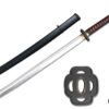 SparkFoam 39" Foam Samurai Sword (1) + Plastic Scabbard Bundle (1) Black Guard w/ Blk & Red Handle 8 513k89GNb3L