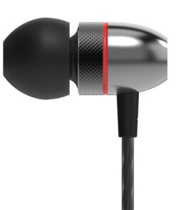 Betron ELR50 in Ear Headphones Earphones Wired with Noise Isolating Earbuds Tangle Free Cord Lightweight Carry Case Soft Ear Buds 3.5mm Plug (Black) Black 35 513kDcTiQIL