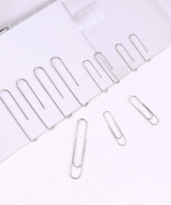 Paper Clips, 700 pcs Paper Clips Assorted Sizes, Large, Medium, Small #1 Metal Paperclips, 2 Inch Jumbo/Mini Silver Paper Clip for Paperwork, Home, School and Office Supplies 700 Paper Clips 15 513nBb5RlEL