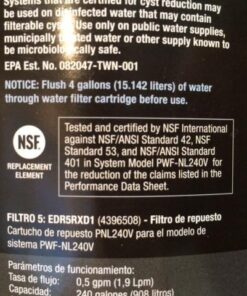 everydrop by Whirlpool Ice and Water Refrigerator Filter 5, EDR5RXD1, Single-Pack 26 513oZFv HAL