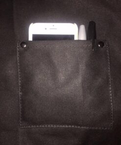 Hudson Durable Goods - Waxed Canvas Apron - Black Apron for Men and Women - With Pockets & Crossback 40 513pq8ukpLL