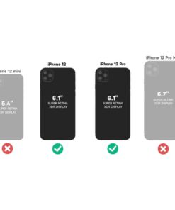 OtterBox iPhone 12 & iPhone 12 Pro Symmetry Series Case - CLEAR, ultra-sleek, wireless charging compatible, raised edges protect camera & screen 23 513tg09j7dL