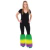MARDI GRAS FURRY LEG COVERS Standard Size Purple / Yellow / Green 5 513uGZflRTL