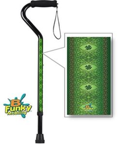 Walking Cane Offset Foam Handle Adjustable Aluminum Irish Celtic Lace Design Men or Women 3 513w i3EonL