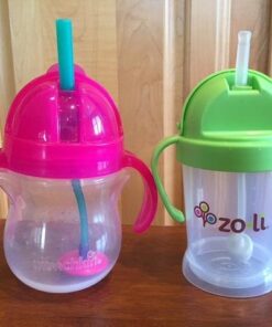 Munchkin® Any Angle™ Weighted Straw Trainer Cup with Click Lock™ Lid, 7 Ounce, Blue 1 Count (Pack of 1) 41 513zMYv1kVL