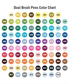 Tombow 56149 Dual Brush Pen Art Markers, 96 Color Set with Desk Stand. Blendable, Brush and Fine Tip Markers with Stand 96-Color Set 36 51422dPmrFL