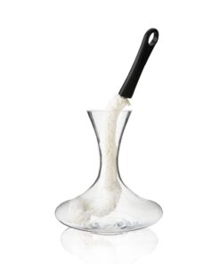 True Decanter and Growler Brush Multipurpose Glassware Cleaner, No-Scratch High-Tensile Foam Reusable Cleaning Accessory with Ergonomic Handle, White (3678) Black 8 5142AnoKZ0L