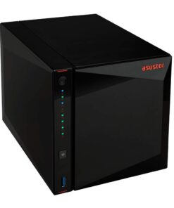 Asustor AS5304T - 4 Bay NAS, Intel Celeron Quad-Core, 2 2.5GbE Ports, 4GB RAM DDR4, Gaming Network Attached Storage, Personal Private Cloud (Diskless) 10 5143yW9IkKL