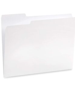 Blue Summit Supplies 100 White File Folders, 1/3 Cut Tab with Assorted Positions, Letter Size, Great for Organizing and Easy File Storage, 100 Pack 9 5148hQIj2iL