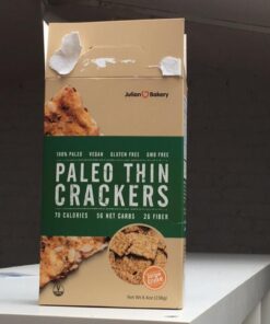 Julian Bakery Paleo Thin Crackers | Salt & Pepper | USDA Organic | Gluten-Free | Grain-Free | GMO Free | Low Carb | 1 Pack 20 514BfrS geL