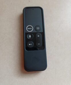 Fintie Protective Case for Apple TV 4K/ HD Siri Remote (1st Gen) - Honey Comb Lightweight Anti Slip Shockproof Silicone Cover for Apple TV 4K 5th 4th Gen Siri Remote Controller, Black 45 514Du3YfvL