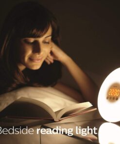 Philips SmartSleep Wake-Up Light Therapy Alarm Clock with Sunrise Simulation, White, HF3500/60 21 514LUWUH47L