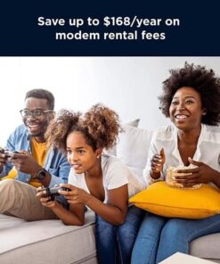 MOTOROLA 8x4 Cable Modem, Model MB7220, 343 Mbps DOCSIS 3.0, Certified by Comcast XFINITY, Time Warner Cable, Cox, BrightHouse, and More (No Wireless) 21 514WBefoxL