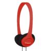 Koss KPH7R Portable On-Ear Headphone with Adjustable Headband - Red 5 514WZOVxYfL