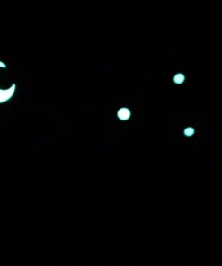 Glow in The Dark Stars Wall Stickers, Adhesive Dots and Moon for Starry Sky, Galaxy Decor Bright and Realistic for Any Room (Green) Green 46 514Yofr0ywL