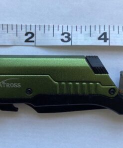 ALBATROSS 6 in 1 Survival Camping Tactical Folding Pocket Knife with Flashlight,Bottle Opener,Rope Cutter,Fire Starter,Glass Breaker,Multi-Function Tool(Green) Green 29 514YyyvTQwL