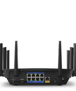 Alternative view of Linksys WiFi 5 Router, Tri-Band, 3,000 Sq. ft Coverage, 25+ Devices, Speeds up to (AC5400) 5.4Gbps - EA9500 AC5400 3000 ft, 25+ Devices