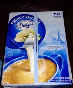 International Delight, French Vanilla, Single-Serve Coffee Creamers, 192 Count (Pack of 1), Shelf Stable Non-Dairy Flavored Coffee Creamer, Great for Home Use, Offices, Parties or Group Events 192 Count (Pack of 1) 33 514dnDqpjRL